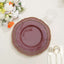10-Pack Plastic Dinner Plates in Cinnamon Rose with Gold Scalloped Rim - Disposable Party Plates 9"