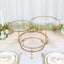 3-Tier Metal Cupcake Stand with Clear Round Acrylic Plates Gold - Dessert Cake Display Holder 23"
