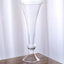 4-Pack Glass Trumpet Vases Crystal Ball Design Clear - Stylish Floral Table Centerpieces for Events 18"