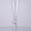 4-Pack Glass Trumpet Vases Crystal Ball Design Clear - Stylish Reversible Floral Centerpieces 15"