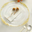 10-Pack Clear Plastic Dessert Plates â€“ 8" Round with Beaded Rim, Disposable for Parties & Events