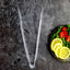 3-Pack Plastic Serving Tongs Clear - Durable Disposable Food Service Tongs for Salad Bars Dessert Tables Buffets 12"