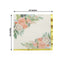 20-Pack Paper Cocktail Napkins with Pink Peony Floral Design and Gold Trim White - 2 Ply Wedding Beverage Napkins 18GSM