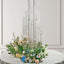 10-Arm Round Cluster Crystal Candelabra with Mirror Base Clear - Sparkling Candle Holder for Votive & Pillar Candles 47"