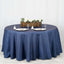 Polyester 120" Round Tablecloth Dark Denim Blue - Seamless Faux Denim Design for Stylish Gatherings