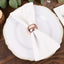 4 Pack Shiny Metallic Blush Acrylic Napkin Rings