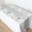 Polyester 12"x108" Table Runner Silver - Durable & Wrinkle-Resistant Table Decor