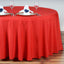 Polyester 132" Round Tablecloth Red - Seamless Chic Table Cover