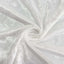 Premium Crushed Velvet 90"x132" Rectangle Tablecloth White - Reusable Soft & Graceful Seamless Table Cover