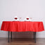 Polyester 70" Round Tablecloth Red - Durable & Wrinkle-Resistant Table Cover