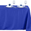 Polyester 54"x96" Rectangle Tablecloth Royal Blue - Wrinkle-Resistant & Easy-to-Care Table Cover