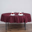 Polyester 70" Round Tablecloth Burgundy - Durable & Wrinkle-Resistant Table Cover