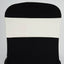 5 Pack Stretch Spandex Chair Sashes Ivory - Fitted Finish Two Ply Heavy Duty Chair Bands 5"x12"