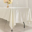 Scuba Rectangular 60"x102" Tablecloth Shimmering Pearl White - Wrinkle Free & Stain Resistant Table Cover