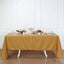 Polyester 72"x120" Rectangle Tablecloth Gold - Durable and Stylish for Events
