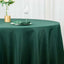 Premium Polyester 108" Round Tablecloth Hunter Emerald Green - Wrinkle-Resistant 220GSM Table Cover