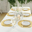 50 Pack Disposable Metallic Gold Placemats, 13" Non-Woven Mesh Fiber Round Table Mats for Dining & Events