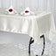 Satin Rectangular 60"x102" Tablecloth Ivory - Smooth and Lustrous Table Cover