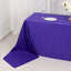 Scuba Rectangular 90"x156" Tablecloth Purple - Wrinkle Free, Stain Resistant & Seamless Table Cover