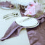 5 Pack Satin 20"x20" Napkins Violet Amethyst - Luxurious Shine & Smooth Dinner Napkins