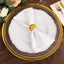 6-Pack Acrylic Round Charger Plates 13" in Clear with Gold Beaded Rim, Dinner Charger Event Tabletop Decor