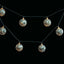 10 LED String Light Garland Silver Disco Mirror Ball Warm White - Battery Operated Event DÃ©cor 6ft