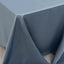Lamour Satin 90"x156" Rectangle Tablecloth Dusty Blue - Luxurious, Soft Seamless Table Cover