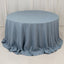 Premium Polyester 132" Round Tablecloth Dusty Blue - Seamless 220GSM Wrinkle-Resistant Table Cover
