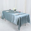 Satin Rectangular 60"x102" Tablecloth Dusty Blue - Smooth and Lustrous Table Cover