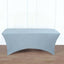Stretch Spandex 6ft Rectangle Tablecloth Dusty Blue - Durable Form-Fitting Table Cover for Events & Presentations