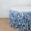 Taffeta 17ft Table Skirt Dusty Blue - Cascading Curly Willow Style Table Cover