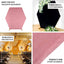 8ftx7ft Dusty Rose Soft Velvet Fitted Hexagon Wedding Arbor Cover