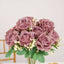 2 Bushes 18" Real Touch Dusty Rose Artificial Rose Flower Bouquet, Silk Long Stem Flower Arrangements