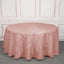 Taffeta 120" Round Tablecloth Dusty Rose - Seamless Accordion Crinkle Table Cover
