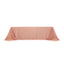 Lamour Satin 90"x156" Rectangle Tablecloth Dusty Rose - Luxurious, Soft Seamless Table Cover