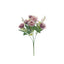 4 Bushes 12" Dusty Rose Real Touch Artificial Silk Rose Flower Bouquet, Faux Bridal Flowers