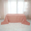Taffeta 90"x156" Rectangle Tablecloth Dusty Rose - Accordion Crinkle Seamless Table Cover