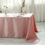 Satin Rectangular 90"x156" Tablecloth Dusty Rose - Seamless Table Cover