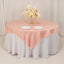 Lamour Satin 72"x72" Table Overlay Square Tablecloth Dusty Rose - Smooth Finish Table Topper