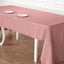 Polyester 60"x102" Rectangle Tablecloth Dusty Rose - Durable and Stylish Table Cover