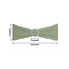 5 Pack Stretch Spandex Chair Sashes Dusty Sage Green - Reusable Chair Bands with Silver Diamond Ring Slide Buckle 5"x14"