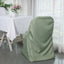 Polyester Slip On Folding Chair Covers Dusty Sage Green - Stain-Resistant Reusable Durable Fabric