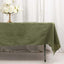 Taffeta 60"x102" Rectangle Tablecloth Dusty Sage Green - Accordion Crinkle Table Cover