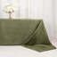 Taffeta 90"x156" Rectangle Tablecloth Dusty Sage Green - Accordion Crinkle Seamless Table Cover