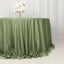 Scuba Round 132" Tablecloth Dusty Sage Green - Wrinkle Free & Stain Resistant Seamless Table Cover