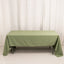 Premium Polyester 60"x126" Rectangle Tablecloth Dusty Sage Green - Stain-Resistant 220GSM Finish Table Cover