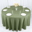 Polyester 120" Round Tablecloth Dusty Sage Green - Seamless Wrinkle-Resistant Table Cover