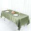 Satin Rectangular 60"x102" Tablecloth Dusty Sage Green - Smooth and Lustrous Table Cover