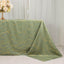 Polyester 90"x132" Rectangle Tablecloth Dusty Sage Green with Gold Foil Tree Branch Pattern - Wrinkle-Resistant Seamless Table Cover