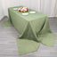 Premium Polyester 90"x156" Rectangle Tablecloth Dusty Sage Green - Seamless 220GSM Stain-Resistant Table Cover
